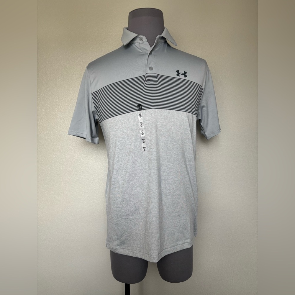 Under Armour Men's Light Gray Polo Shirt